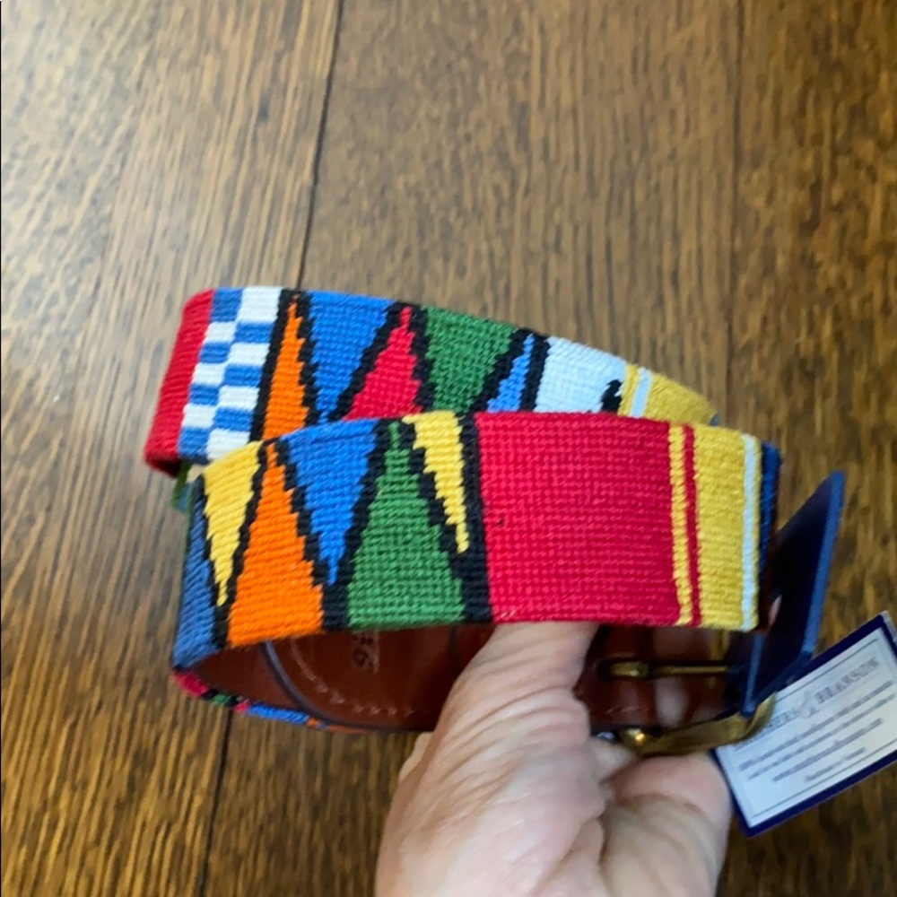 NWT Smathers and Branson Needlepoint belt